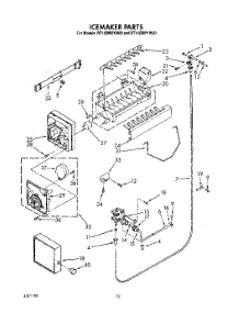 08 - Icemaker, Lit / Optional parts for Roper Refrigerator RT14DMYYW00 from AppliancePartsPros.com