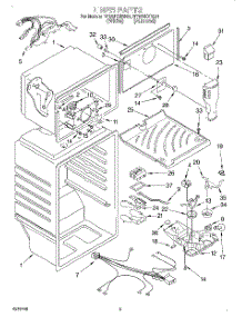 03 - Liner parts for Roper Refrigerator RT16VKXBL01 from AppliancePartsPros.com