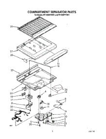 03 - Compartment Separator parts for Roper Refrigerator RT14DMYYW01 from AppliancePartsPros.com