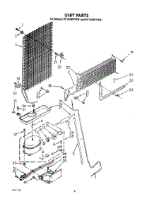 06 - Unit parts for Roper Refrigerator RT14DMYYW01 from AppliancePartsPros.com