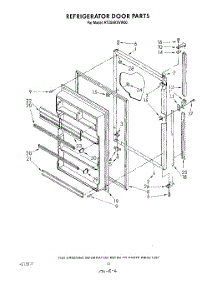 08 - Refrigerator Door , Not Illustrated parts for Roper Refrigerator RT20AKXVW00 from AppliancePartsPros.com