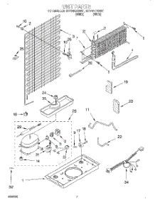 04 - Unit parts for Roper Refrigerator RT14WKYGW01 from AppliancePartsPros.com