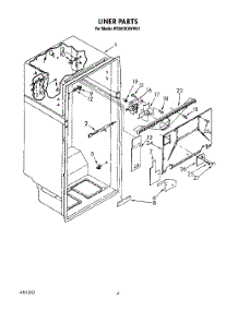 02 - Liner parts for Roper Refrigerator RT20CKXWW01 from AppliancePartsPros.com