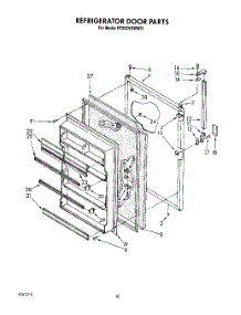 07 - Refrigerator Door, Lit / Optional parts for Roper Refrigerator RT20CKXWW01 from AppliancePartsPros.com