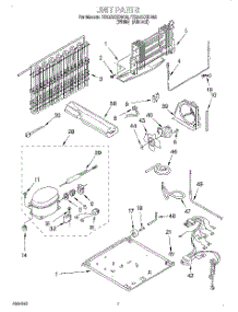 04 - Unit parts for Roper Refrigerator RT20AKXDN02 from AppliancePartsPros.com