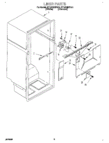 02 - Liner parts for Roper Refrigerator RT18BMXBL01 from AppliancePartsPros.com