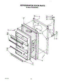 07 - Refrigerator Door, Lit / Optional parts for Roper Refrigerator RT20CKXWW00 from AppliancePartsPros.com