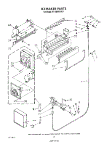 09 - Icemaker, Not Illustrated parts for Roper Refrigerator RT18BMXVW01 from AppliancePartsPros.com
