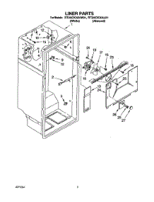 02 - Liner parts for Roper Refrigerator RT20CKXAW01 from AppliancePartsPros.com