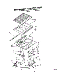 03 - Compartment Separator parts for Roper Refrigerator RT20CKXAW01 from AppliancePartsPros.com