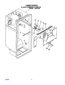 02 - Liner parts for Roper Refrigerator RT18BMXBW00 from AppliancePartsPros.com