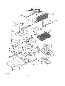 06 - Unit parts for Roper Refrigerator RT18BMXBW00 from AppliancePartsPros.com