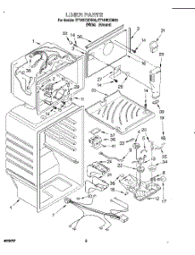 03 - Liner parts for Roper Refrigerator RT16VKXDW00 from AppliancePartsPros.com