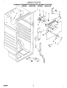 02 - Liner parts for Roper Refrigerator RT14VKYBL00 from AppliancePartsPros.com