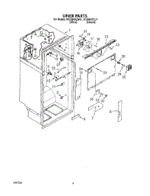 02 - Liner parts for Roper Refrigerator RT25BKXZW01 from AppliancePartsPros.com