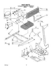 05 - Unit parts for Roper Refrigerator RT25BKXZW01 from AppliancePartsPros.com