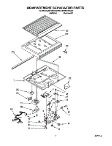 03 - Compartment Separator parts for Roper Refrigerator RT18HKXAW01 from AppliancePartsPros.com