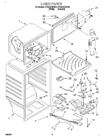03 - Liner parts for Roper Refrigerator RT20DKXDN01 from AppliancePartsPros.com