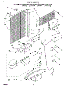 04 - Unit parts for Roper Refrigerator RT14VKYBW00 from AppliancePartsPros.com