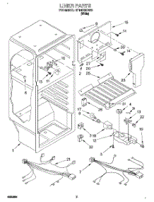 03 - Liner, Lit / Optional parts for Roper Refrigerator RT14EKRDW01 from AppliancePartsPros.com