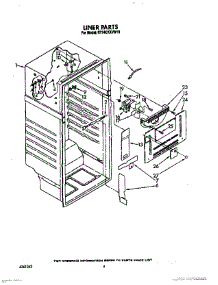 03 - Liner parts for Roper Refrigerator RT14CKXVW13 from AppliancePartsPros.com