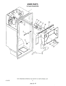 03 - Liner parts for Roper Refrigerator RT20AKXVW01 from AppliancePartsPros.com