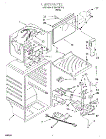 05 - Liner parts for Roper Refrigerator RT18ECRFW03 from AppliancePartsPros.com