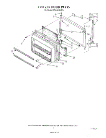 06 - Freezer Door parts for Roper Refrigerator RT20AKXVW01 from AppliancePartsPros.com