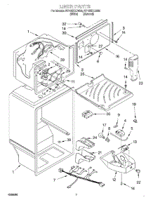 05 - Liner parts for Roper Refrigerator RT18SKXJW00 from AppliancePartsPros.com