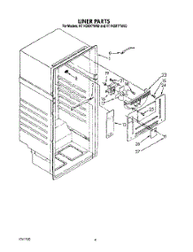 02 - Liner parts for Roper Refrigerator RT14DMXYW00 from AppliancePartsPros.com