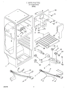 03 - Liner parts for Roper Refrigerator RT14HBXFW01 from AppliancePartsPros.com