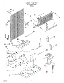 04 - Unit parts for Roper Refrigerator RT14HBXFW01 from AppliancePartsPros.com