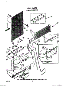 07 - Unit parts for Roper Refrigerator RT14CKXVW12 from AppliancePartsPros.com