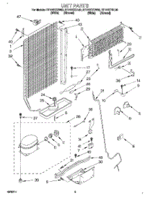 04 - Unit parts for Roper Refrigerator RT14VKYDL00 from AppliancePartsPros.com