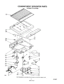 04 - Compartment Separator parts for Roper Refrigerator RT14CKXVW00 from AppliancePartsPros.com