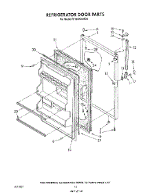 08 - Refrigerator Door , Not Illustrated parts for Roper Refrigerator RT14CKXVW00 from AppliancePartsPros.com