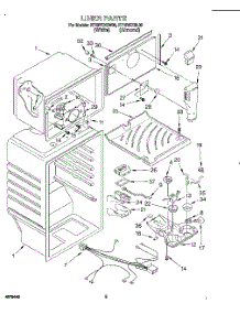 03 - Liner parts for Roper Refrigerator RT16VKXBW00 from AppliancePartsPros.com