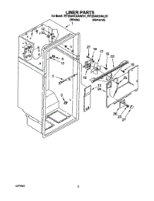 02 - Liner parts for Roper Refrigerator RT20AKXAW01 from AppliancePartsPros.com