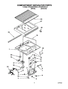 03 - Compartment Separator parts for Roper Refrigerator RT20AKXAW01 from AppliancePartsPros.com