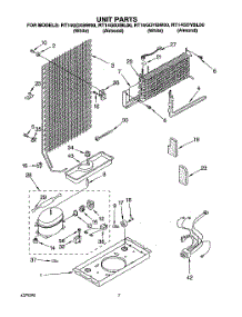 04 - Unit parts for Roper Refrigerator RT14GDYBL00 from AppliancePartsPros.com