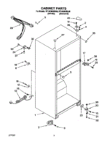 02 - Cabinet parts for Roper Refrigerator RT14DMXBW00 from AppliancePartsPros.com
