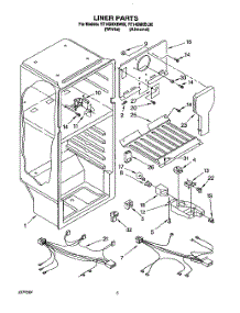 03 - Liner, Lit / Optional parts for Roper Refrigerator RT14DMXBW00 from AppliancePartsPros.com