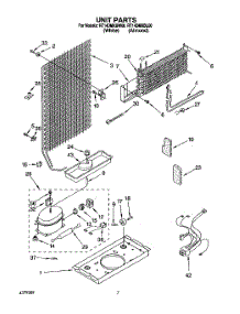 04 - Unit parts for Roper Refrigerator RT14DMXBW00 from AppliancePartsPros.com