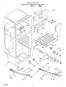 03 - Liner, Lit / Optional parts for Roper Refrigerator RT14WKXFW00 from AppliancePartsPros.com