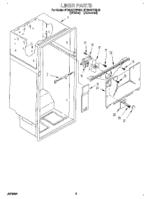 02 - Liner parts for Roper Refrigerator RT20AKXBW00 from AppliancePartsPros.com