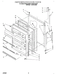 07 - Refrigerator Door, Lit / Optional parts for Roper Refrigerator RT20AKXBW00 from AppliancePartsPros.com