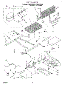 06 - Unit parts for Roper Refrigerator RT20AKXBL00 from AppliancePartsPros.com