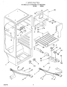 03 - Liner, Lit / Optional parts for Roper Refrigerator RT14WKYFW01 from AppliancePartsPros.com