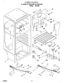 03 - Liner, Lit / Optional parts for Roper Refrigerator RT14GDXDN00 from AppliancePartsPros.com