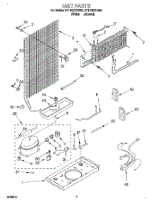 04 - Unit parts for Roper Refrigerator RT14GDXDN00 from AppliancePartsPros.com